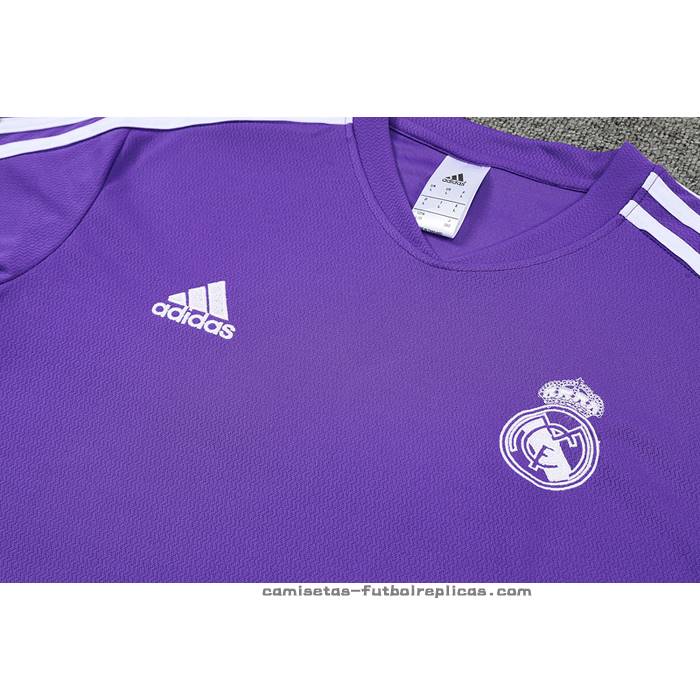 Chandal del Real Madrid Manga Corta 2022-2023 Purpura - Pantalon Corto